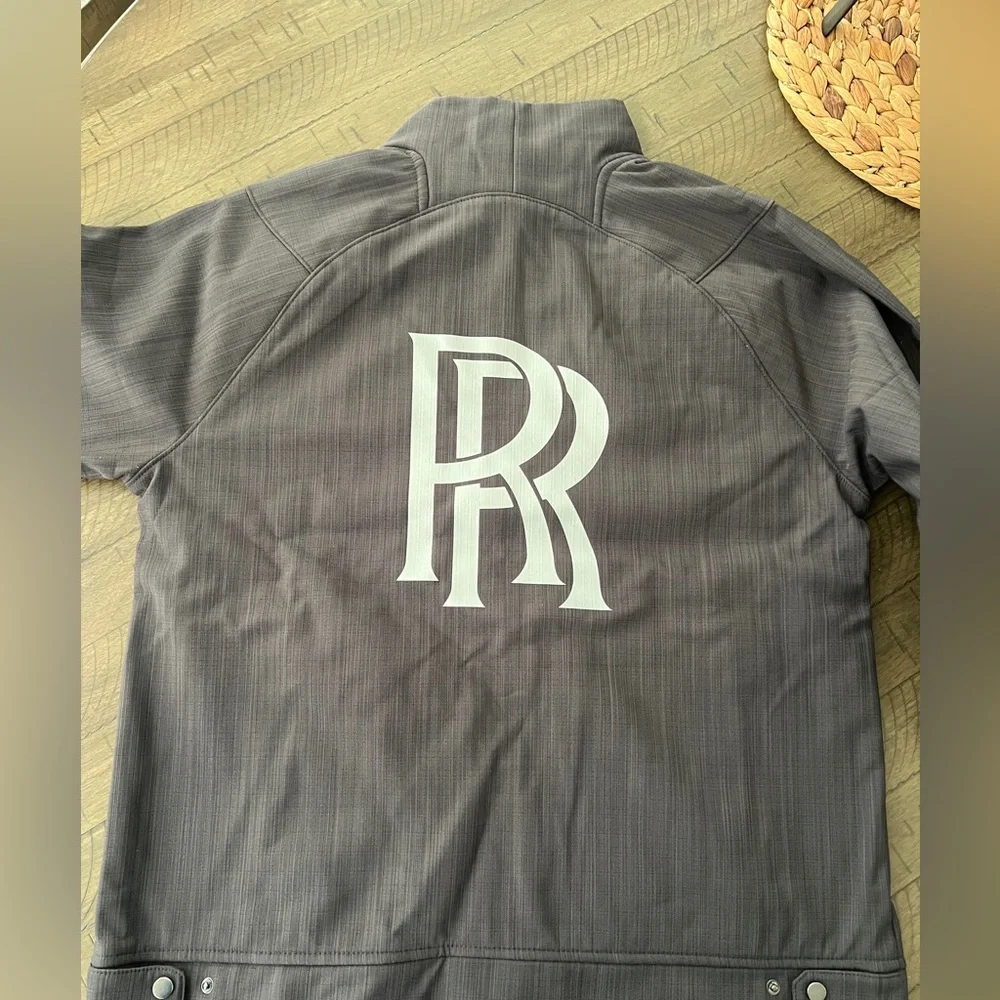 NWT Maximalist Rolls Royce Logo North End Sport Performance Jacket Charcoal Sz L